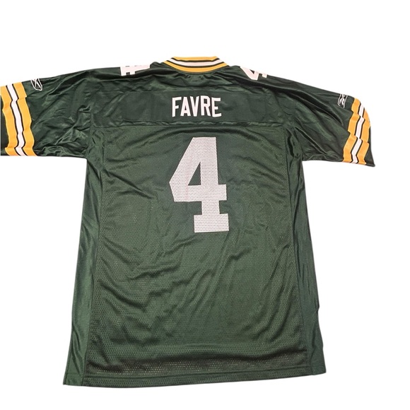 Reebok Brett Favre Authentic NFL On Field Equipment Football Jersey Large #4 - Picture 2 of 9